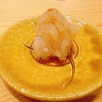 鮨 さいとう - 富山　白海老　昆布の効いた白海老の優しい甘さに唸る