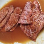 焼肉 かっぱ梶岡 - イチボとトンビ