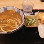 信長製麺 - カレーうどん（大）＋トリ天￥130-