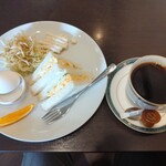 ファゼンダ - 料理写真:モーニングサービスCサンドウィッチ ブレンドコーヒー