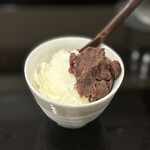 松庵 - 牛乳アイス餡子