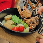 明神館 - 仔牛のロースと信州プレミアム牛フィレ肉