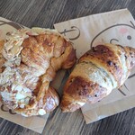 Patisserie PariSco - アーモンドクロワッサン$6.5、チョコチップクロワッサン$5.25