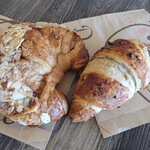 Patisserie PariSco - アーモンドクロワッサン$6.5、チョコチップクロワッサン$5.25