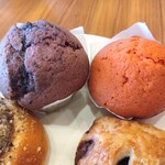 the deli - ウベマフィン、ベリーマフィン