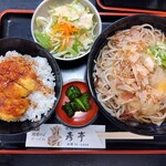 味処　彦亭 - 料理写真:そば定食（ミニかつ丼付き）￥1,100