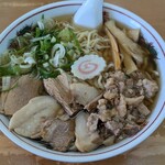 喜多方ラーメン 天高盛 - ラーメン刻み大盛