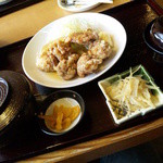 日本海庄や - 鶏唐揚甘酢あんかけ定食・７５０円