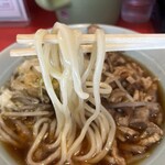 つけそば 丸長 - 麺リフト。