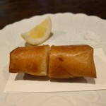開化亭 - 4.海老と新生姜の春巻き