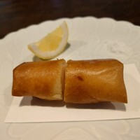 開化亭 - 4.海老と新生姜の春巻き