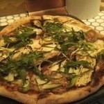 味噌とナスのピザ