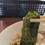 かまや食堂 - スープを吸った海苔ウマし