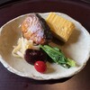萩乃屋 - 料理写真:焼物（さわら、たまごやき、黒豆、ほうれん草、大根、梅）