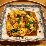 季節のおばんざい ゆるり酒 あけび - 行者にんにくと生きくらげの卵焼き 中華風
