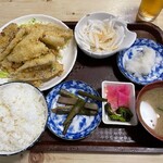 清光 - キス天定食750円