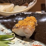 鮨 華 - 【甘鯛のカラスミ焼き】