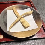 蕎麦処 川崎 - 蕎麦の切り落としの天ぷら