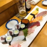 宝寿し - 上にぎりアップ