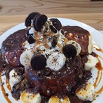 LIKO CAFE - チョコキャラメルクッキーパンケーキ(ふわふわ生地)　2025.3