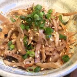 鳥善 鳥ふじ - 炙り鶏皮ポン酢