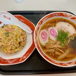 中華料理 ちゃん源 - ラーメン+半チャーハンのＡセット