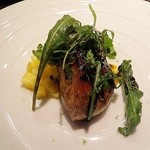 前菜②フォアグラのポワレ　パインとライム風味