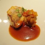 淡路産鯛のポワレ　ラタトゥイユ