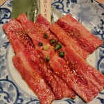 焼肉 さんすい苑 - 中落ちカルビ