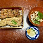 川京 - 白焼半身かば焼き半身のうな重