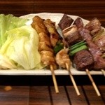 Yakitori Yuusuke - 皮、しろ、レバー、砂肝、タン