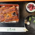 うな政 - 上(1/2尾)1/2でも充分？かと思う鰻の量