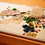 さえ喜 - お造り（あかっぽ＆メイチ鯛）