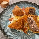 九十九草 - 牛肉とチーズのミルフィーユカツレツ1,600円(税込み)