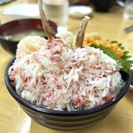 市場食堂 味処たけだ   - 三色丼色々な角度から②