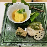 尾張 三ぶん - イシマツの木の芽焼き、海鮮卵焼き