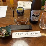 うなぎ割烹山田 - 個室のテーブル