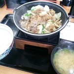 Yoshinoya - 2014.09牛バラ野菜焼定食・並（490円）