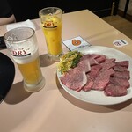 やきにくのチャンプ - 生ビール　オレンジジュース