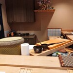 鮨 福原 - 大将の仕事場