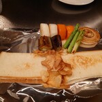 ビフテキのカワムラ 西宮店 - 焼き野菜とパン