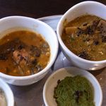 カーン・ケバブ・ビリヤニ - ドーサセットのサンバル＆カレー