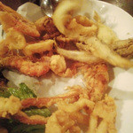魚介のフリッとの盛り合わせ