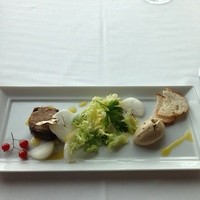 Fish Bank TOKYO - 茄子で巻いた仔羊肉のリエット コルシカチーズ フォアグラのムース