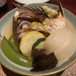 日本を食す 引算 - 鯛を焼いて出汁と合わせたもの