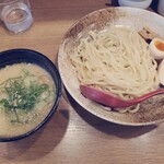 らーめん北の大地 - 味噌つけ麺＋味玉