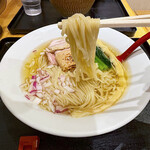 超純水採麺 天国屋 - 「中西食品」さんに特注した細麺