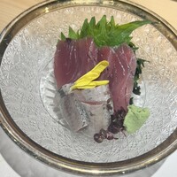 名古屋 栄 鮨 栄華 - お刺身2点盛り