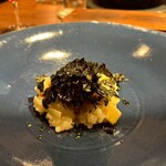 cenci - 十六島海苔筍蕗の墓リゾット¥3,000追加(宮城のお米をアルデンテに仕上げ、蕗のとうのみそ、島根の十六島海苔をアクセントに。)