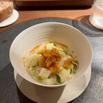 cenci - 行者にんにくトマト 北寄貝アーモンド 唐辛子(トマトは発酵トマト)